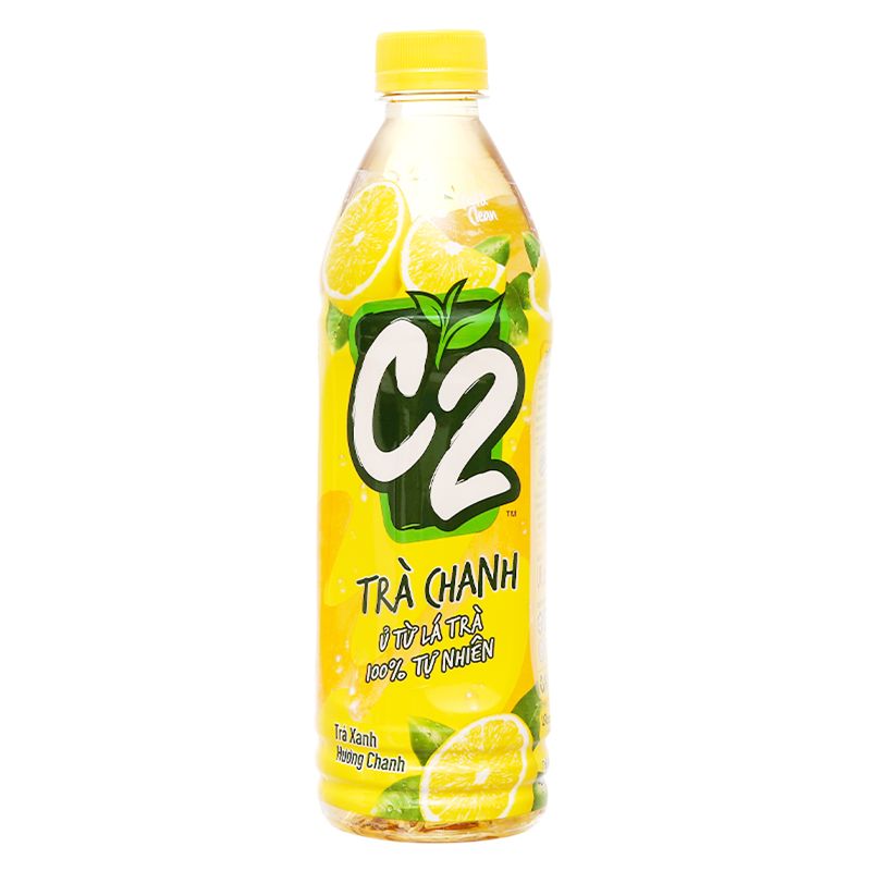  Trà xanh C2 vị chanh chai 455 ml 