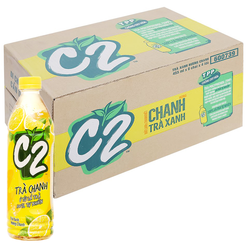 Trà xanh C2 vị chanh chai 455 ml – Chuỗi Tạp Hóa Việt - Chuyên Sỉ Và Lẻ