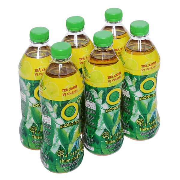  Trà xanh Không độ lốc 6 chai x 455 Ml 