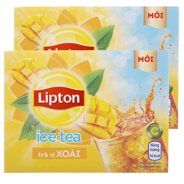  Trà xoài Lipton Ice Tea bộ 2 hộp x 224g 