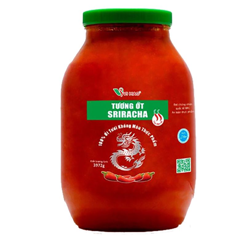  Tương ớt Vị Hảo Sriracha 80% ớt thùng 4 hũ x 3,97 Kg 