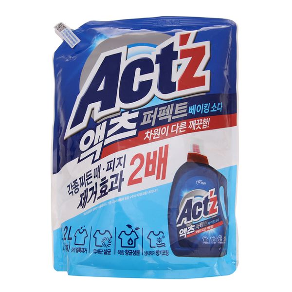  Nước giặt xả Actz giữ màu & chống nhăn quần áo hương bạc hà túi 2,2 lít 