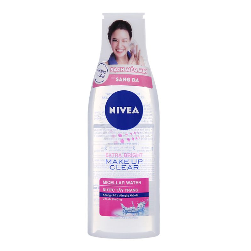  Nước tẩy trang Nivea Pearl White tinh chất ngọc trai sáng da chai 125ml 