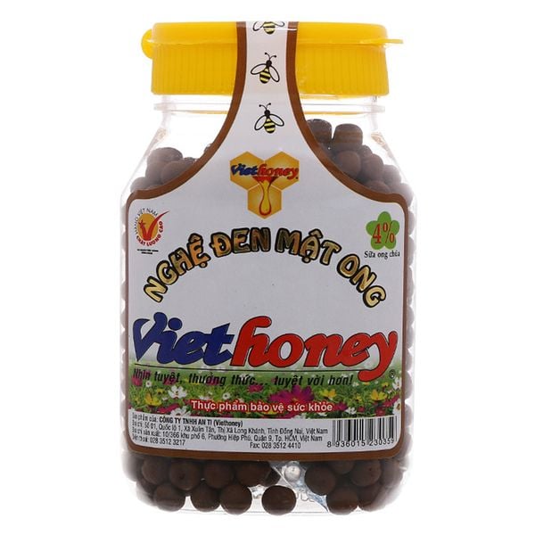  Viên nghệ đen mật ong Viethoney hũ 160g 