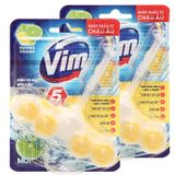  Viên vệ sinh bồn cầu VIM hương chanh bộ 2 vỉ x 55g 