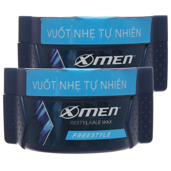  Wax vuốt tóc X-Men Freestyle cứng vừa bộ 2 hộp x 70g 