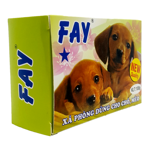  Xà phòng tắm chó méo Fay 1 sao hộp 100g 