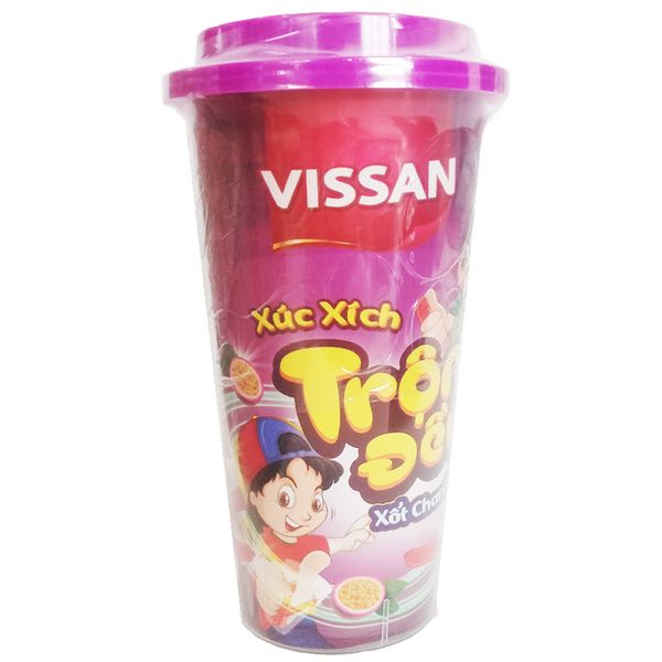  Xúc xích trộn đều sốt chanh dây Vissan hộp 55g 