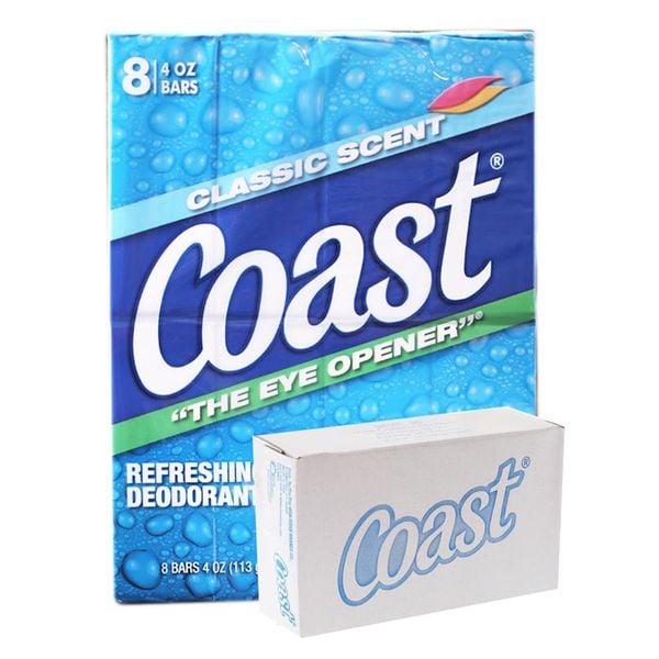  Xà bông cục Coast diệt khuẩn lốc 8 cục x 113g 