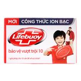  Xà bông cục Lifebuoy bảo vệ vượt trội công thức ion bạc cục 125g 