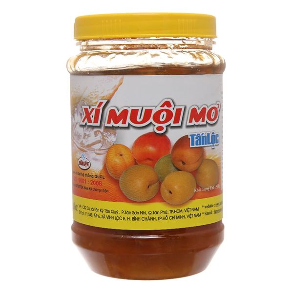Xí muội mơ Tấn Lộc hũ 580g