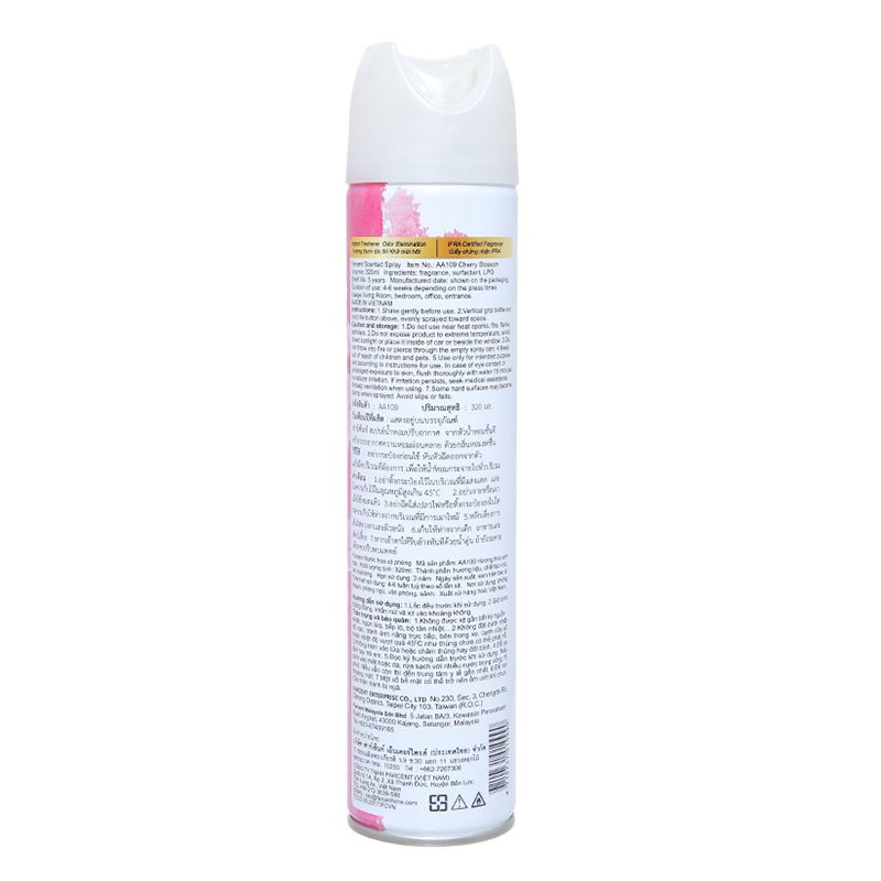  Xịt phòng Farcent hương hoa anh đào chai 320ml 