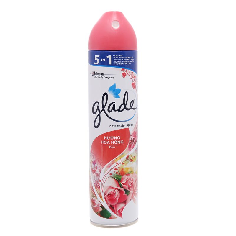  Xịt phòng Glade hương hoa hồng chai 280ml 