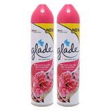  Xịt phòng Glade hương hoa mẫu đơn và dâu bộ 2 chai x 280ml 