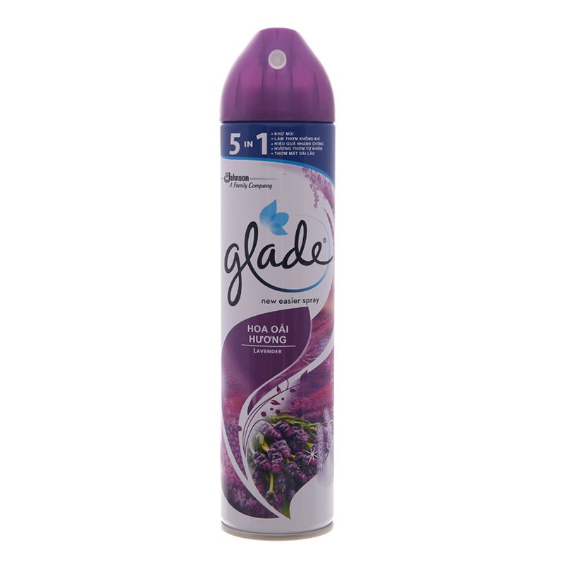  Xịt phòng Glade hương hoa oải hương chai 280ml 