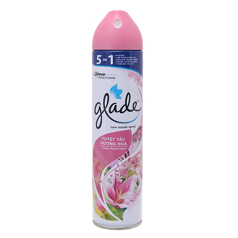  Xịt phòng Glade tuyệt tác hương hoa bộ 2 chai x 280ml 