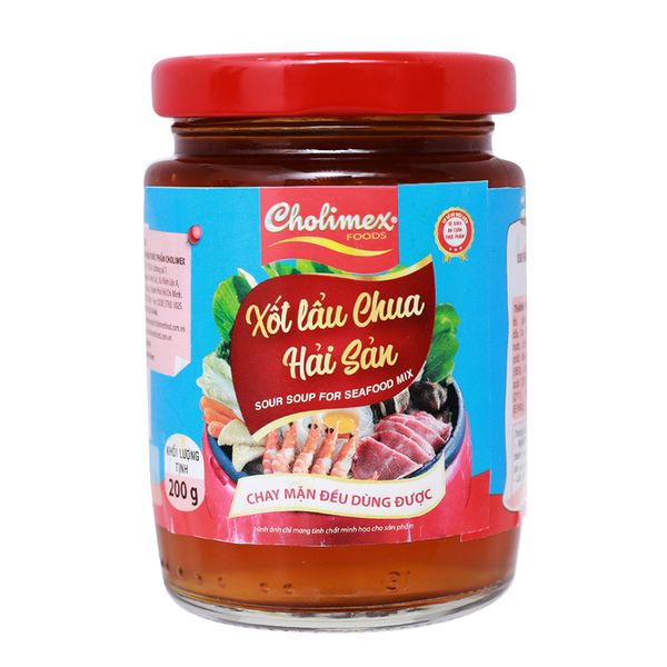  Xốt nấu  lẩu chua hải sản Cholimex hũ 200g 