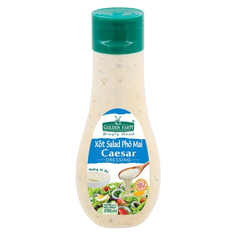 Xốt trộn salad Golden Farm vị phô mai chai 250ml 
