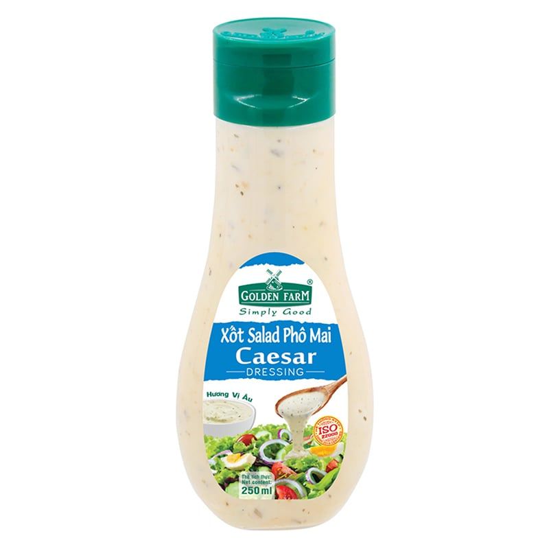  Xốt trộn salad Golden Farm vị phô mai chai 250ml 
