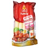  Xúc xích trứng muối lucky vissan 10 cây gói 500g 