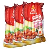  Xúc xích trứng muối lucky vissan 10 cây lốc 3 gói x 500g 