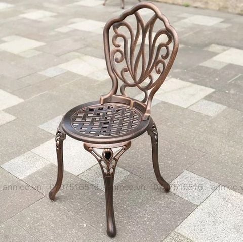 BỘ BÀN MẶT ĐÁ 2 GHẾ NHÔM ĐÚC NGOÀI TRỜI 