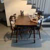 Bộ Bàn Ăn Mango Mặt Gỗ 4 Ghế 7 Nan Cao Su