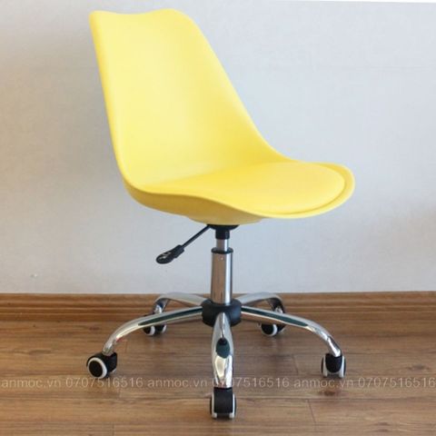  Ghế Eames Mặt Đệm Chân Bánh Xoay 