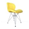 Ghê Eames Đệm Bọc Da Tam Giác Chân Mạ