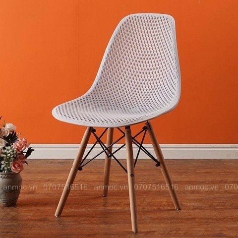 GHẾ EAMES LỖ KHÔNG TAY CHÂN GỖ 