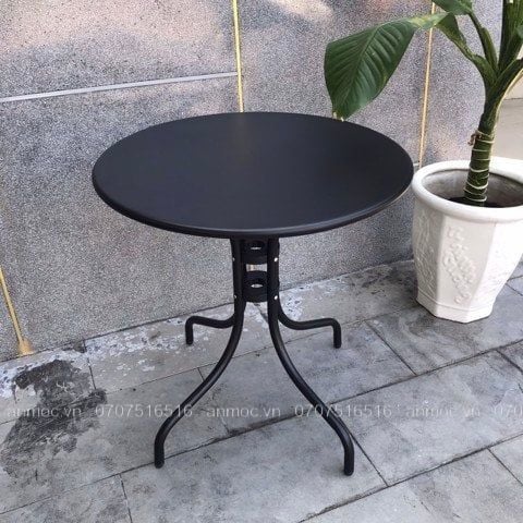 Bộ Bàn Cafe Ngoài Trời Và 4 Ghế Mây 