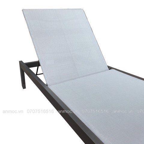GHẾ HỒ BƠI KHUNG NHÔM MẶT LƯỚI 