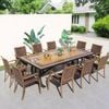 Bàn Chữ Nhật Nhôm Đúc Ngoài Trời 2m45