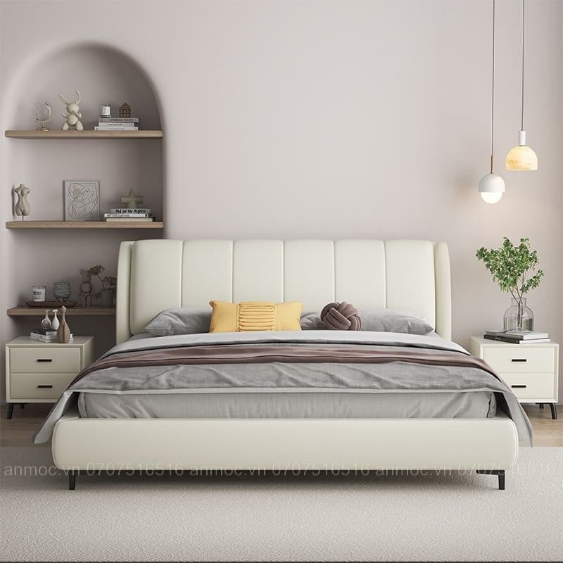 Giường Bọc Da Gentle Frame