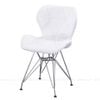 Ghê Eames Đệm Bọc Da Tam Giác Chân Mạ