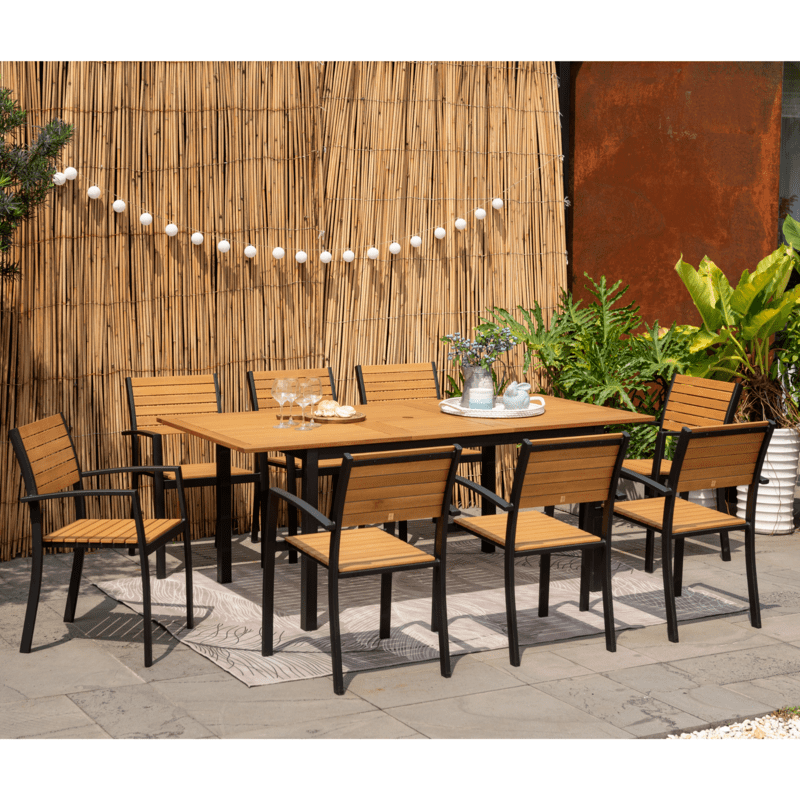 Bàn Ban Công Ngoài Trời Barcelona-Lynx Kéo Dài Thông Minh 150-200x90 (chưa bao gồm ghế)