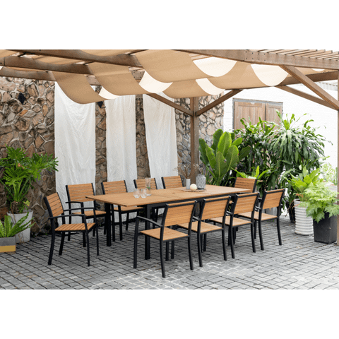  Bàn Ban Công Ngoài Trời Barcelona-Lynx Kéo Dài Thông Minh 180-240x100 (chưa bao gồm ghế) 