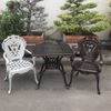 Bàn Vuông Nhôm Đúc Ngoài Trời BV04 (Không Gồm Ghế)