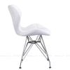 Ghê Eames Đệm Bọc Da Tam Giác Chân Mạ
