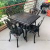 Bàn Vuông Nhôm Đúc Ngoài Trời BV04 (Không Gồm Ghế)