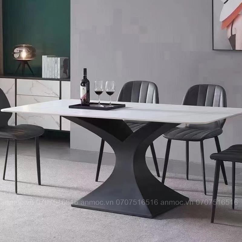 Bàn Ăn Mặt Đá Chân Chữ Y