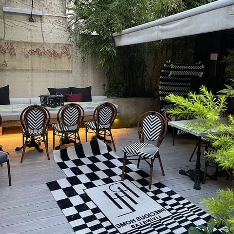  Ghế Khung Nhôm Nhựa Giả Mây Không Tay AV05C 