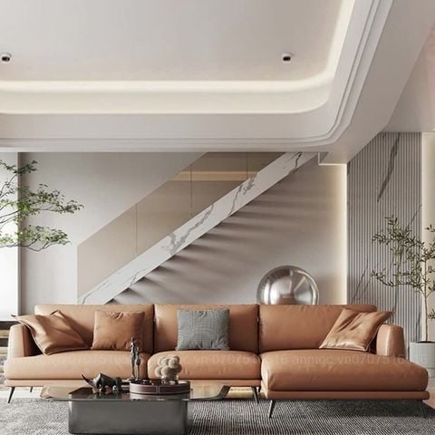  Sofa Góc Chữ L Bọc Da Hiện Đại AM_G011 