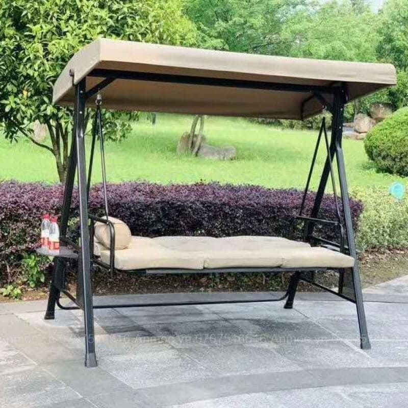 Xích Đu Bật Thành Giường Ngoài Trời