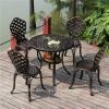 Bộ Bàn 4 Ghế Nhôm Đúc Ngoài Trời BV03+AV02A