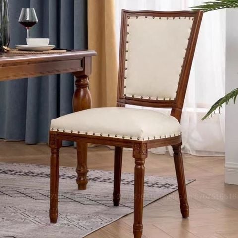  Ghế Louis Không Tay Tựa Vuông 