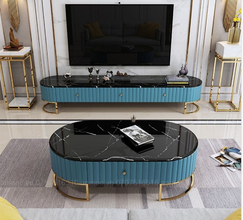 Combo Bàn Trà Sofa Và kệ Tivi BTKT05