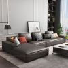 Sofa Góc Chữ L Hiện Đại Bọc Da AM_G012