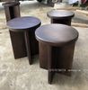 Bàn Đôn Tròn Chân Gỗ Tấm
