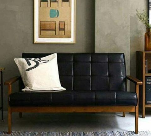 Sofa Bọc Da Đôi Tay Nhọn 